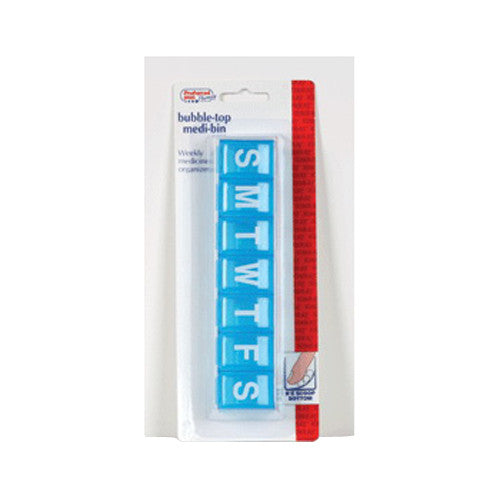 Kpp Organizer Weekly Pill Bubble Top, Pink - 1 Ea